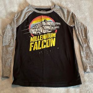 Star Wars millennium falcon super soft size 8 long sleeve T-shirt